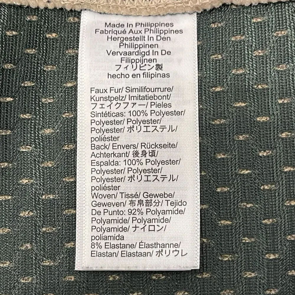J.Crew Nordic Fleece Vest Men’s Large Sherpa Lined Beige Zip Front Outdoor